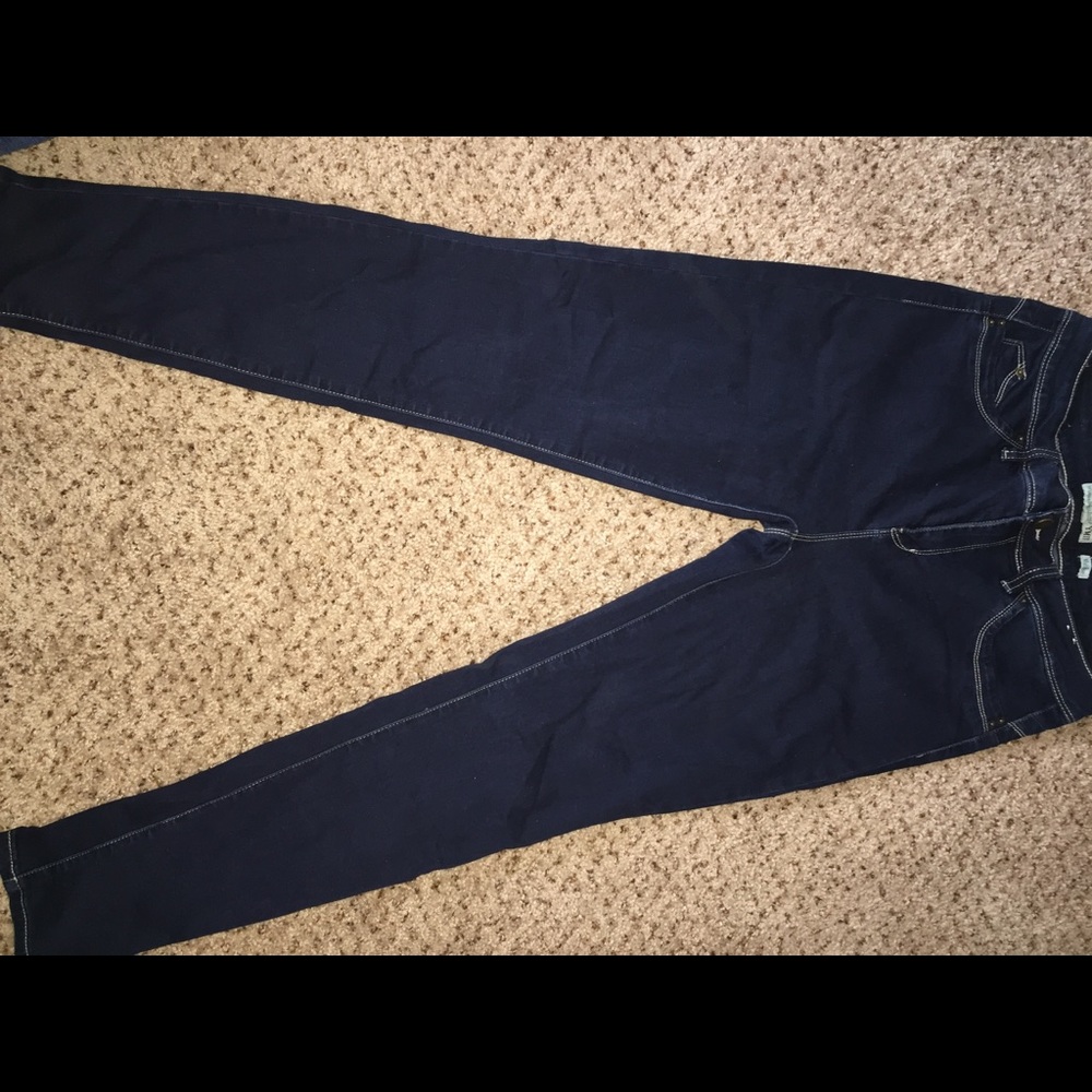 Dark blue jeans